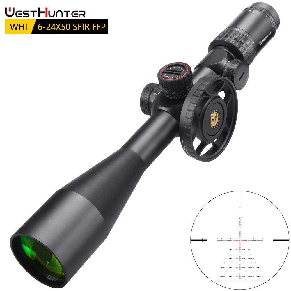 WESTHUNTER WHI 6-24X50 SFIR FFP First Focal Plane Scope