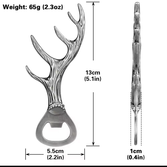 Deer Antler Themed Bottle Opener