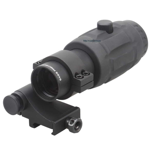 VECTOR OPTICS 5X RED DOT MAGNIFIER WITH W FLIP SIDE MOUNT SCMF-15