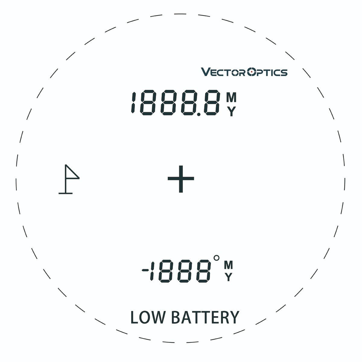 VECTOR OPTICS PARAGON 6X25 LCD RANGEFINDER GENII 2000 YARDS SCRF-20